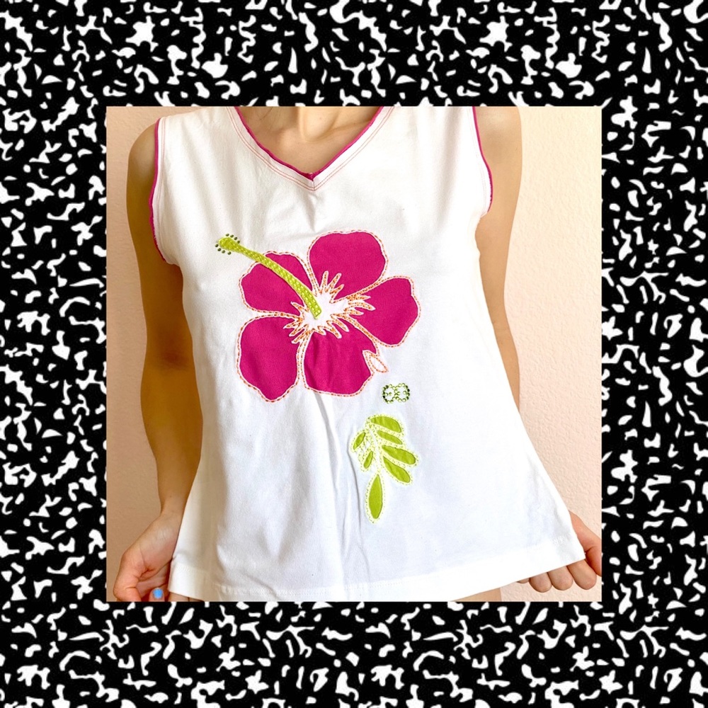 Escada Beach Flower Tank